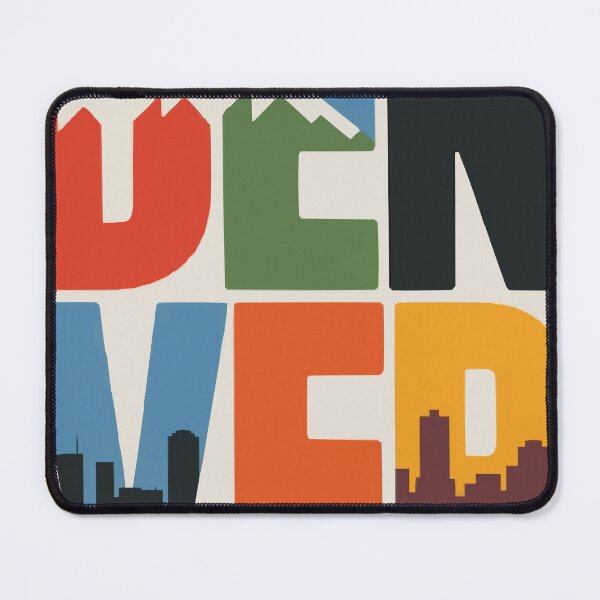 Item preview, Denver, Modern Mile High City Wall Art designed and sold by MarkedArtPrints.