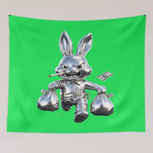 Item preview, Gangster Rabbit - Bunny with Money and Cigarette designed and sold by RAYBIL.