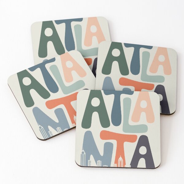 Item preview, Atlanta, Modern Southern City Wall Art designed and sold by MarkedArtPrints.