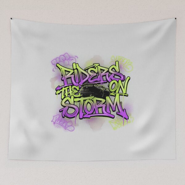Item preview, Riders On The Storm Graffiti Tag Street Art Tuner designed and sold by Enea Kelo.