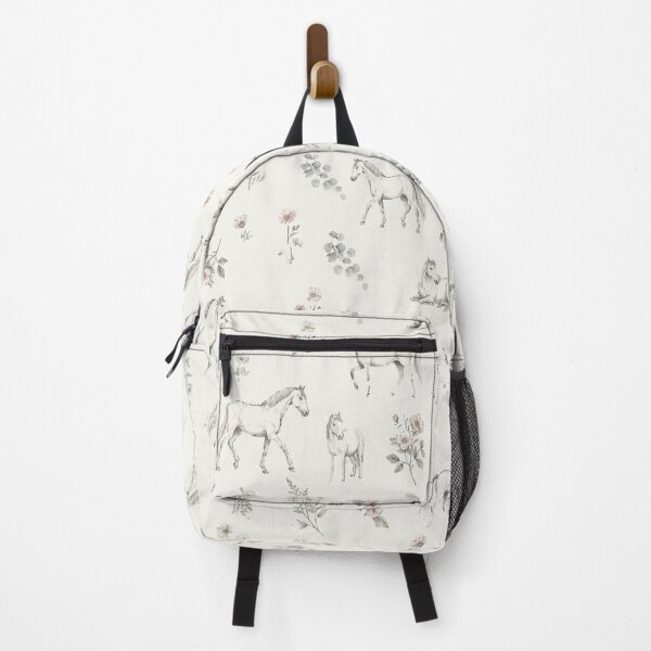 Item preview, Whispering Meadow – Horse & Floral Pattern designed and sold by FawnFeatherCo.