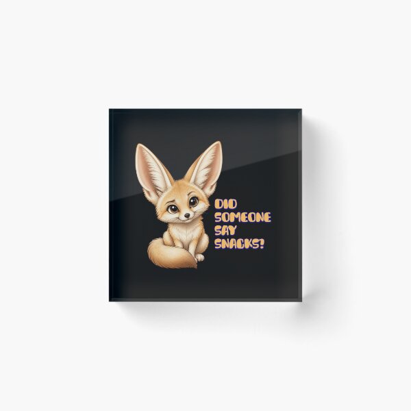 Item preview, Did Someone Say Snacks? Cute Fennec Fox Snack Lover designed and sold by tellia-kallisto.