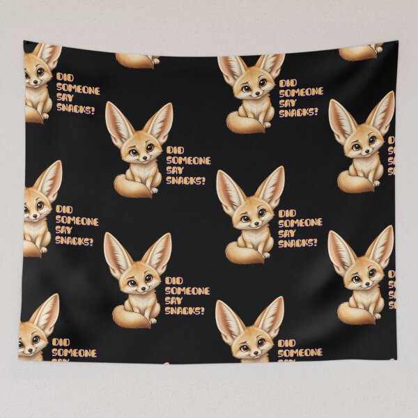 Item preview, Did Someone Say Snacks? Cute Fennec Fox Snack Lover designed and sold by tellia-kallisto.