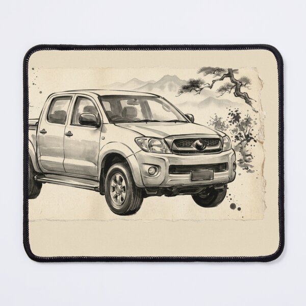 Item preview, Toyota Hilux Traditional Japanese Style Artwork Cutout designed and sold by Dimensionality.