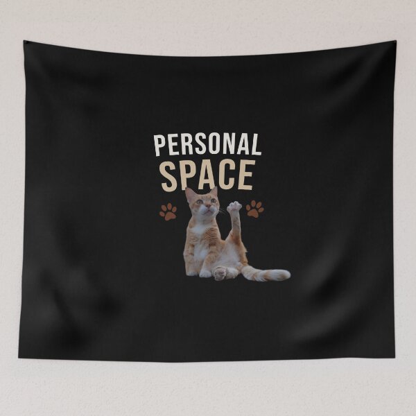 Item preview, Personal Space - Funny Cat Design designed and sold by MB-CatPrints.