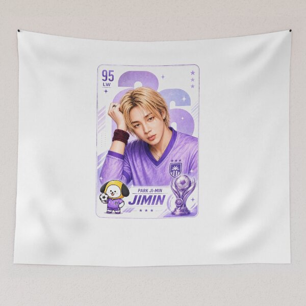 Item preview, Jimin Soccer Card Shirt, Park Jimin Purple Kpop Sport Tee, BTS Fan Art Unisex Shirt, Gift For Army, Comfort Colors Shirt designed and sold by BerryHand.