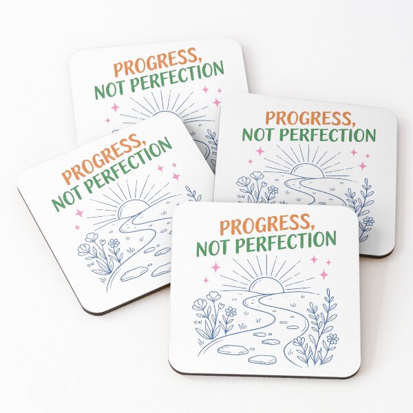 Item preview, Progress Not Perfection Quote designed and sold by abieran.