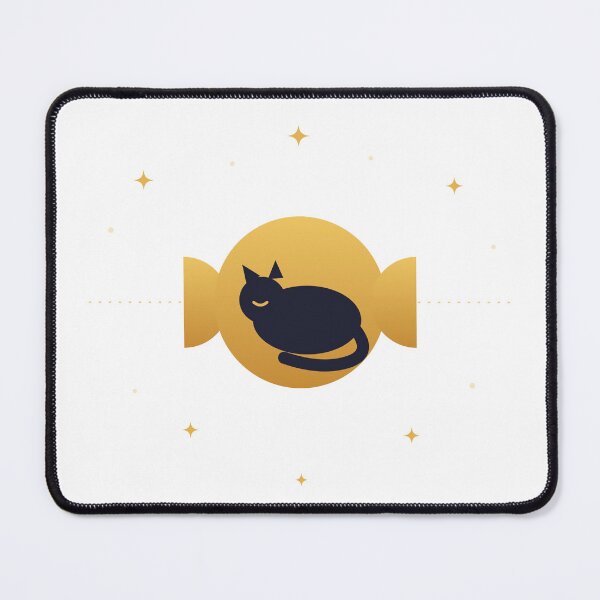Item preview, Lunar phases with a sleeping cat — Celestial lunar cycle designed and sold by Kaprishos.