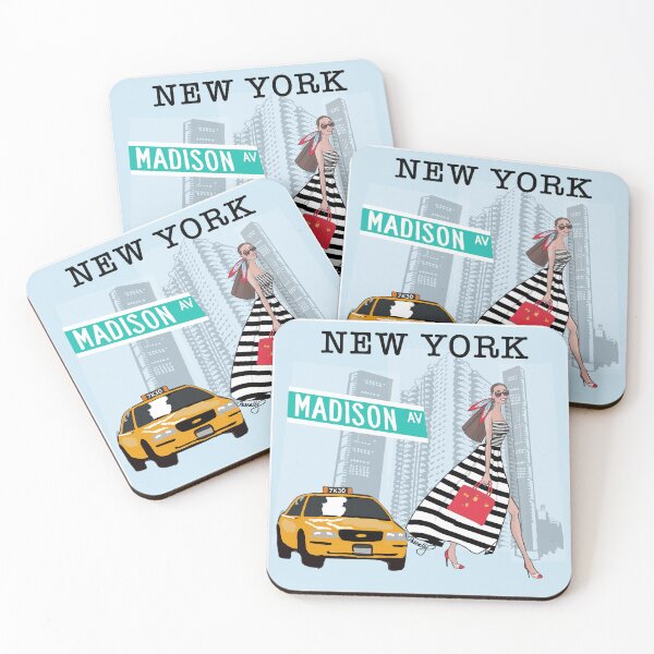 Item preview, New York Madison ave taxi Blue designed and sold by Pascally.