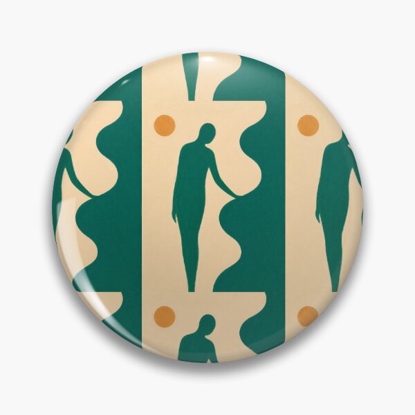 Item preview, Emerald Standing Figure – Modern Abstract Art designed and sold by Moodzu.