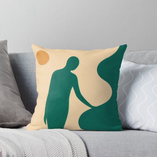 Item preview, Emerald Standing Figure – Modern Abstract Art designed and sold by Moodzu.