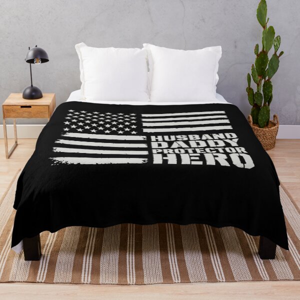 Item preview, Husband Daddy Protector Hero Fathers Day American Flag designed and sold by BornBorn.