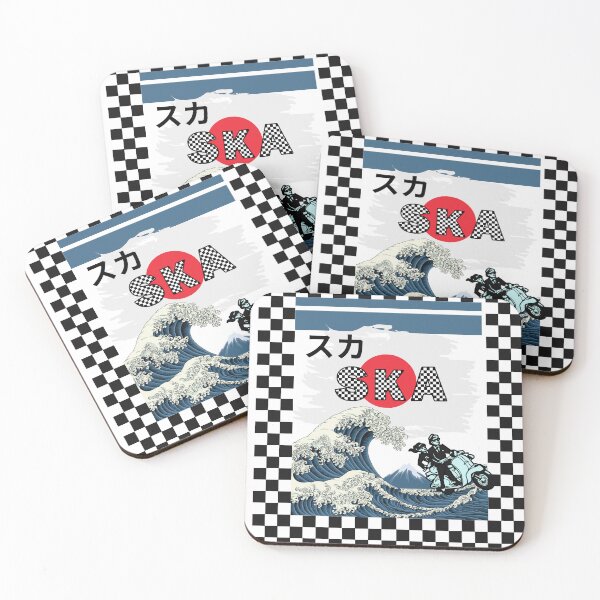 Item preview, Ska Japanese Style Great Wave of Kanagawa Skankfest  designed and sold by VinlandFashion.