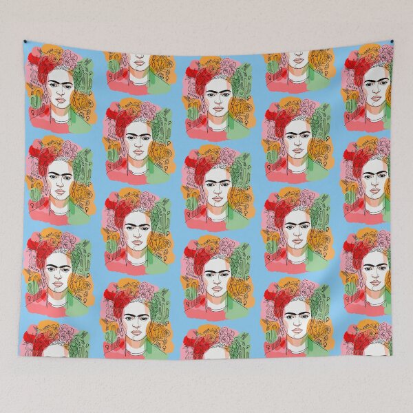 Item preview, Frida Kahlo Portrait Abstract Pop Art Feminist designed and sold by TeeARTHY.