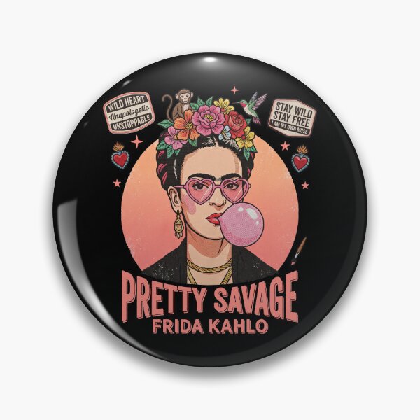 Item preview, Frida Kahlo Blowing Pink Bubblegum Retro Pop Art designed and sold by TeeARTHY.