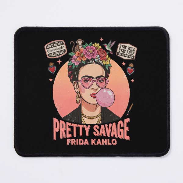 Item preview, Frida Kahlo Blowing Pink Bubblegum Retro Pop Art designed and sold by TeeARTHY.