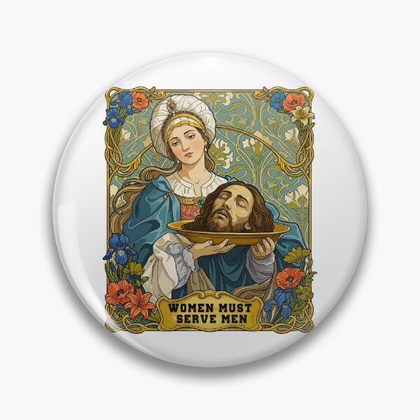 Item preview, Art Nouveau Feminist Parody women must serve men designed and sold by TeeARTHY.