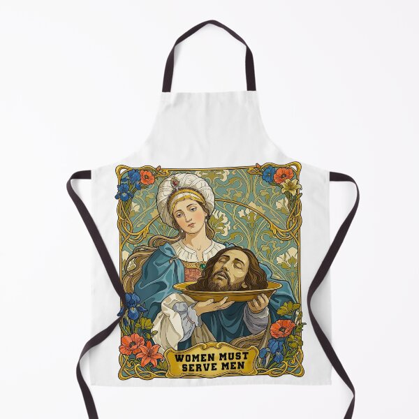 Item preview, Art Nouveau Feminist Parody women must serve men designed and sold by TeeARTHY.