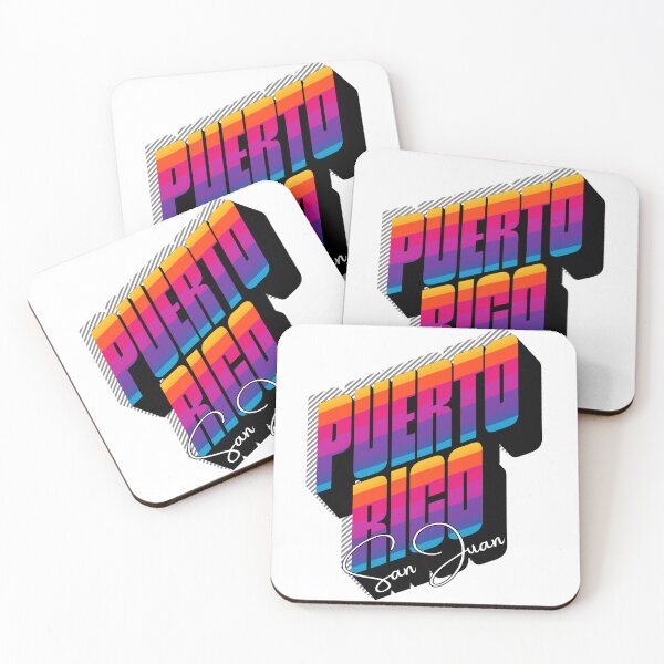 Item preview, Puerto Rico San Juan – Retro 80s 3D Bold Typography Design designed and sold by DonnaRaine.