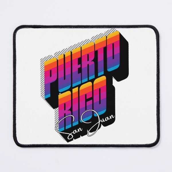 Item preview, Puerto Rico San Juan – Retro 80s 3D Bold Typography Design designed and sold by DonnaRaine.