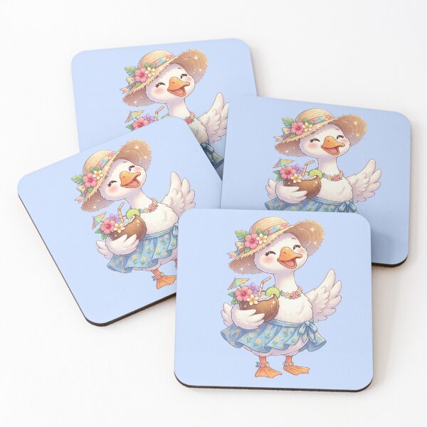 Item preview, Cheerful Duck in Summer Attire designed and sold by abieran.