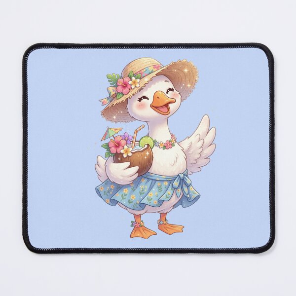 Item preview, Cheerful Duck in Summer Attire designed and sold by abieran.