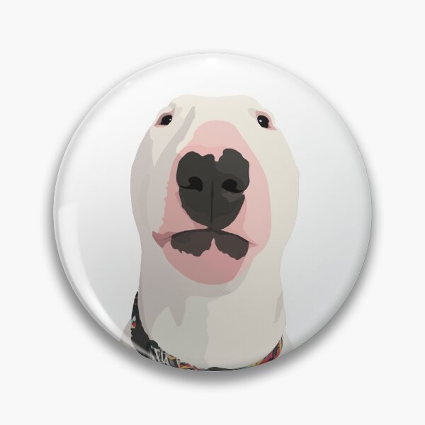 Item preview, Walter Bull Terrier Dog Meme Illustration designed and sold by PrintondemArt.