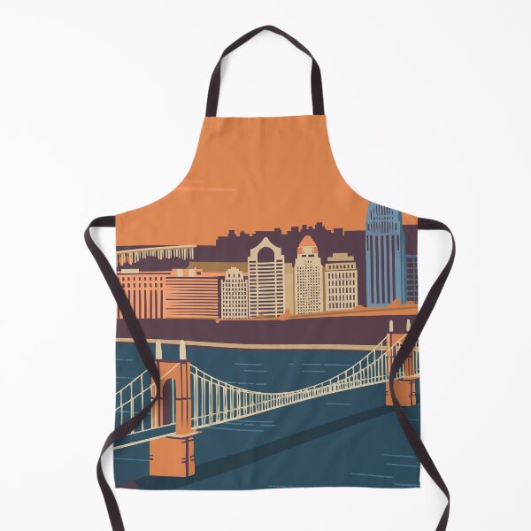 Item preview, Cincinnati Riverfront Skyline Art designed and sold by MarkedArtPrints.