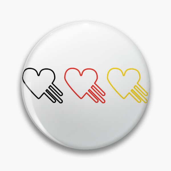 Item preview, I Love My German Flying Hearts in German Flag Colors  designed and sold by Rolographics1.