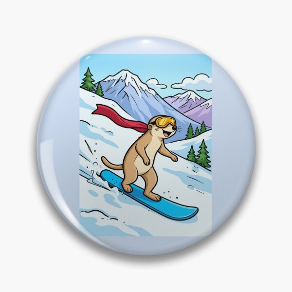 Item preview, Happy Snowboarding Meerkat designed and sold by BCapybara.