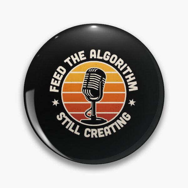 Item preview, Feed The Algorithm Still Creating Retro Microphone Sunset designed and sold by Enea Kelo.