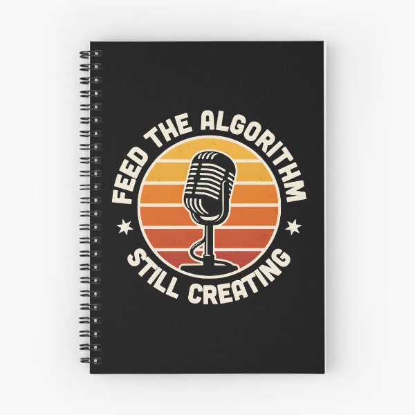Item preview, Feed The Algorithm Still Creating Retro Microphone Sunset designed and sold by Enea Kelo.