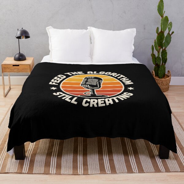 Item preview, Feed The Algorithm Still Creating Retro Microphone Sunset designed and sold by Enea Kelo.