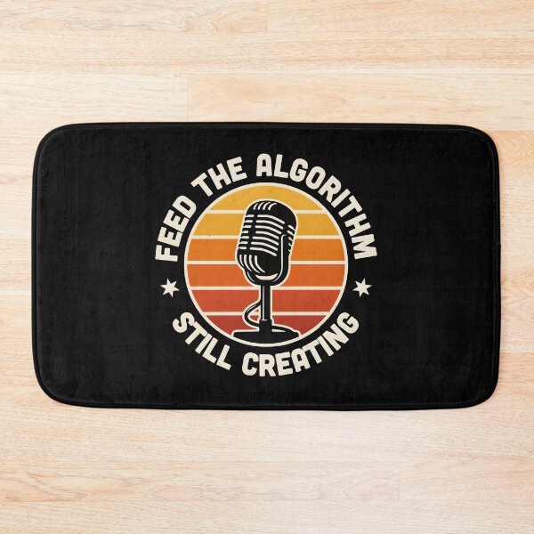 Item preview, Feed The Algorithm Still Creating Retro Microphone Sunset designed and sold by Enea Kelo.