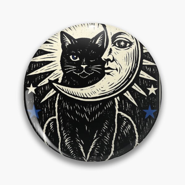 Item preview, Black Cat Tarot Reader - The Moon Card designed and sold by armandooliveira.
