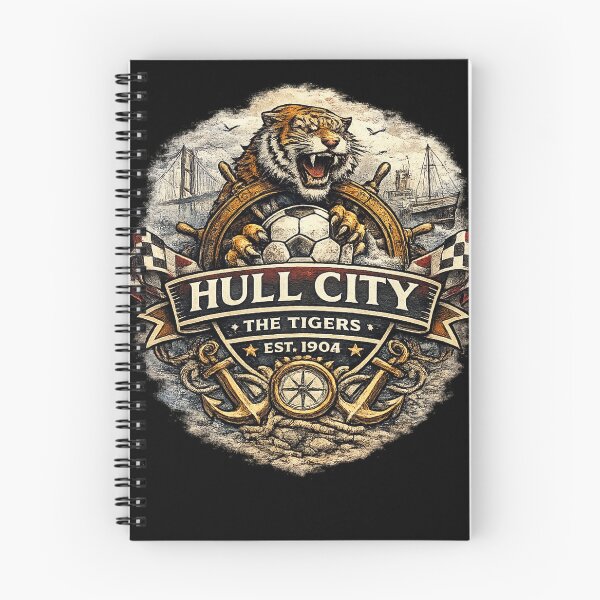 Item preview, Hull City Football Fan Graphic | The Tigers Vintage Supporter Shirt | Yorkshire Football Design designed and sold by GarnerSupplyCo.