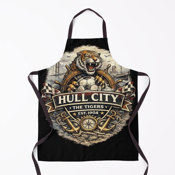 Item preview, Hull City Football Fan Graphic | The Tigers Vintage Supporter Shirt | Yorkshire Football Design designed and sold by GarnerSupplyCo.