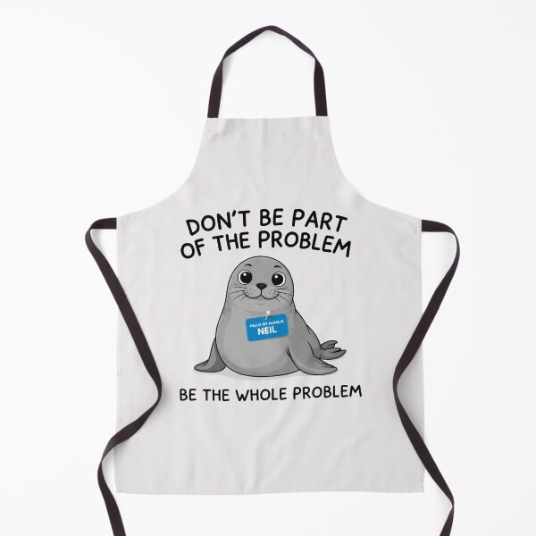 Item preview, Funny Seal Name Tag Meme designed and sold by dragonbol023.