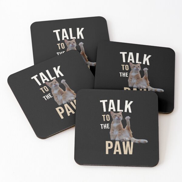 Item preview, Talk to the Paw - Funny Cat Design designed and sold by MB-CatPrints.