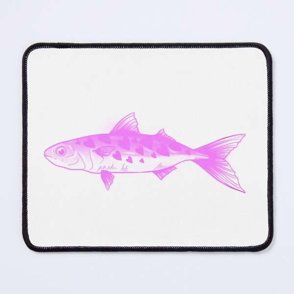 Item preview, Heart shaped pattern pink fish designed and sold by suzysworld.