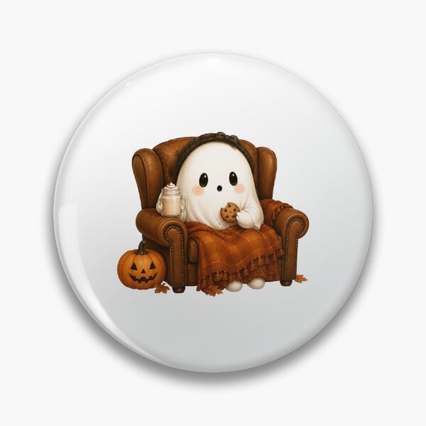 Item preview, Cute Ghost Enjoying Halloween Treats designed and sold by abieran.