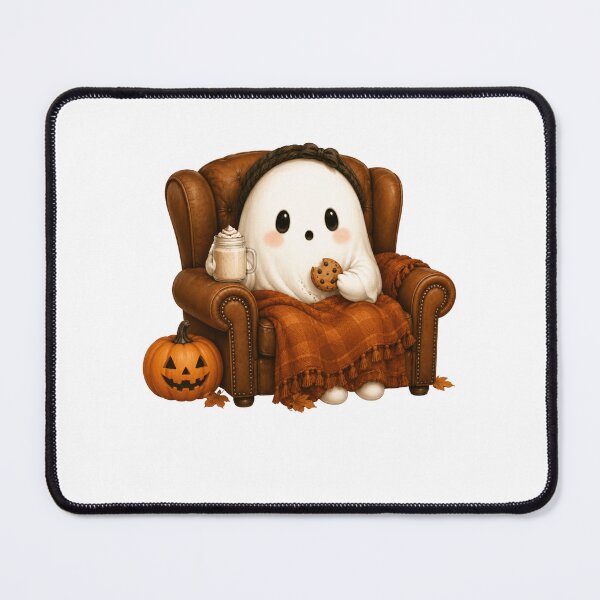 Item preview, Cute Ghost Enjoying Halloween Treats designed and sold by abieran.