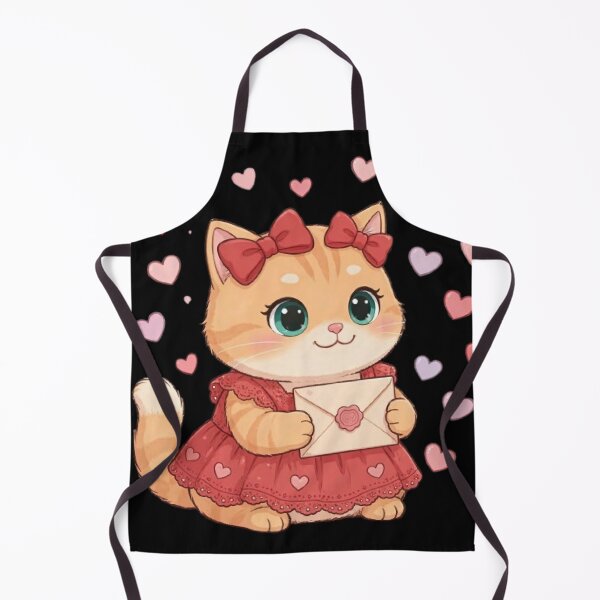 Item preview, Cute Valentine Kitten Love Letter designed and sold by Moody Vibes Studio.