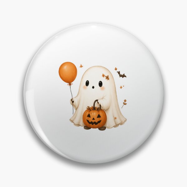 Item preview, Cute Ghost with Pumpkin designed and sold by abieran.