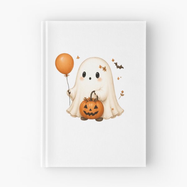 Item preview, Cute Ghost with Pumpkin designed and sold by abieran.
