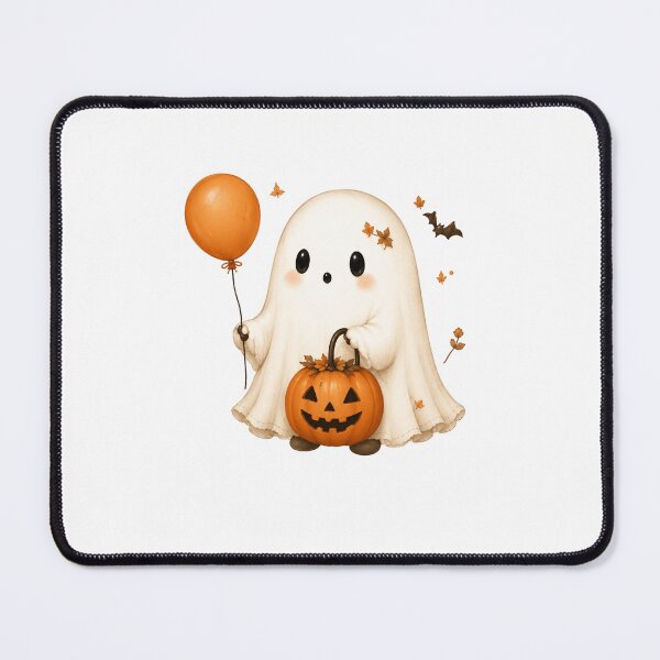 Item preview, Cute Ghost with Pumpkin designed and sold by abieran.