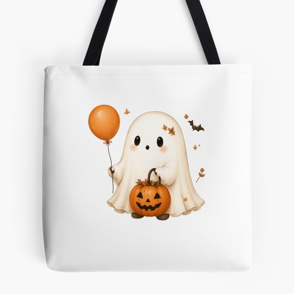 Item preview, Cute Ghost with Pumpkin designed and sold by abieran.