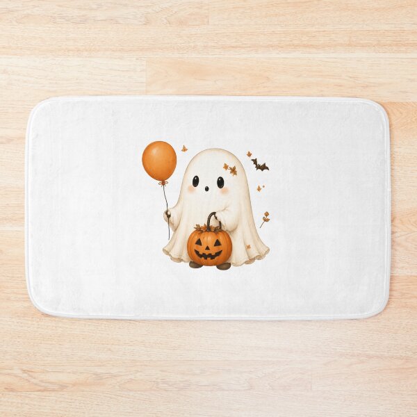Item preview, Cute Ghost with Pumpkin designed and sold by abieran.