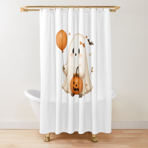 Item preview, Cute Ghost with Pumpkin designed and sold by abieran.