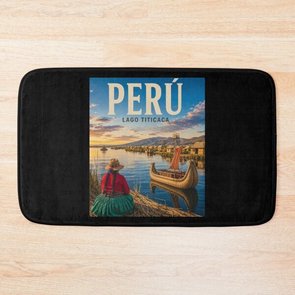 Item preview, Peru Lake Titicaca Travel Poster  designed and sold by Tienda-Vane.